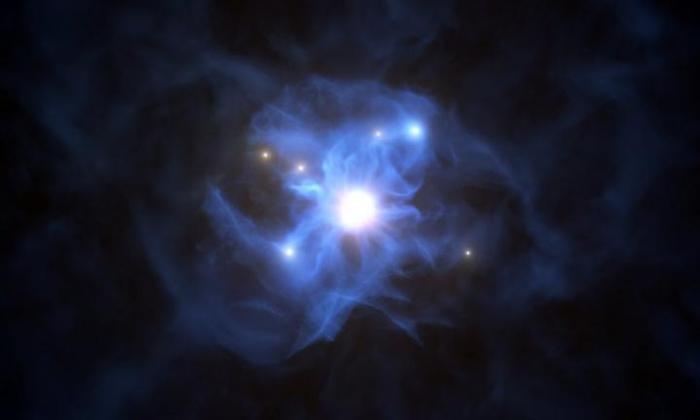 Scoperto un buco nero supermassiccio intrappolato nella ragnatela cosmica